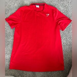 Gymshark Red Short Sleeve Performance Tee